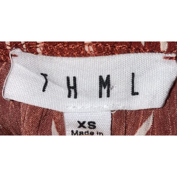 THML Anthropologie Tiered Ruffle Top Sz XS Sleeveless - Picture 7 of 9